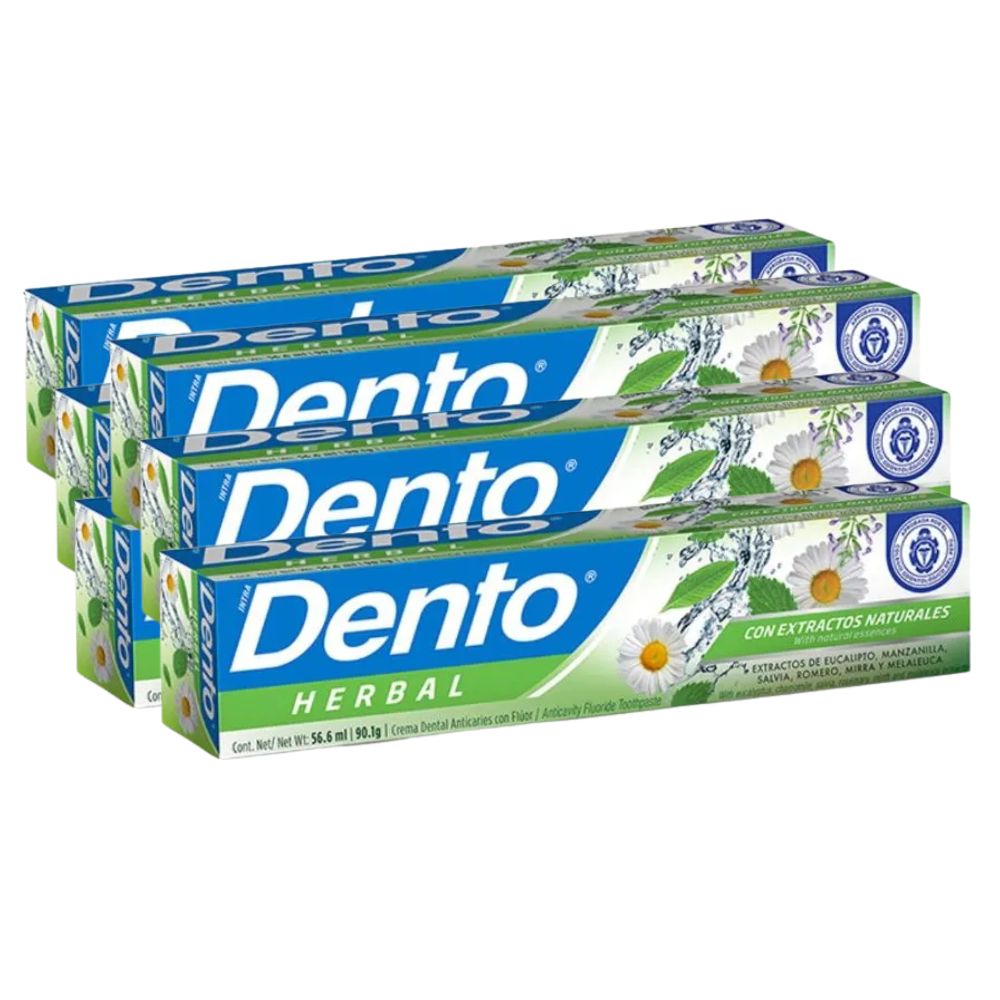 Pasta Dental DENTO Herbal Tubo 75ml x6| Vega - vegaperu