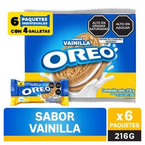 Galleta OREO Vainilla Paquete 6 un