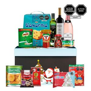 Canasta Navideña Natividad 2025 - Caja Azul Navidad
