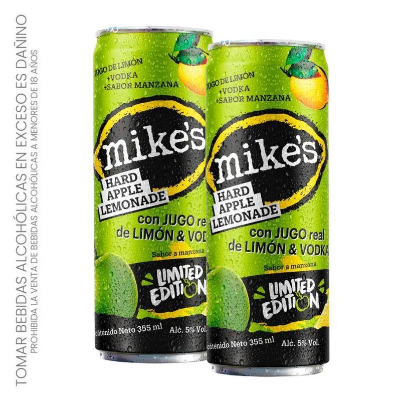 Ready To Drink MIKE'S Hard Apple Lemonade Sleek Lata 355ml x 2u-1770309018682