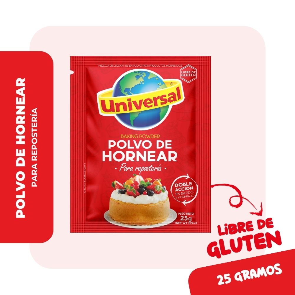 Polvo Para Hornear UNIVERSAL Sobre 25gr | Vega - vegaperu